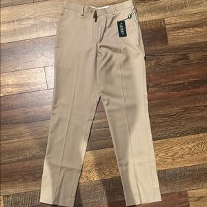 Polo by Ralph Lauren Tan Formal Straight-Leg Trousers